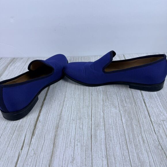 Duke + Dexter Mens Loafer Fabric Blue Slip-On Handmade England Sz 10 main image 7